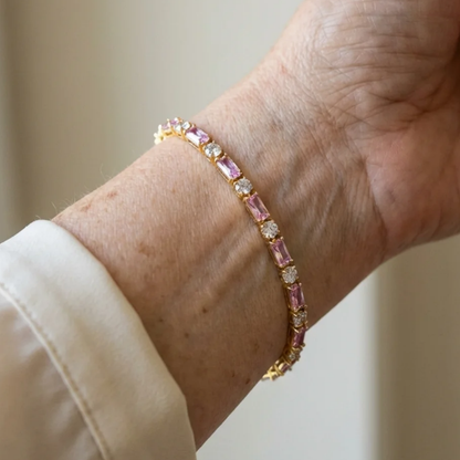 Bracelet Tennis Étincelle Pivoine | Or