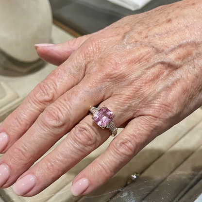 Bague Rose Verve | Or Blanc