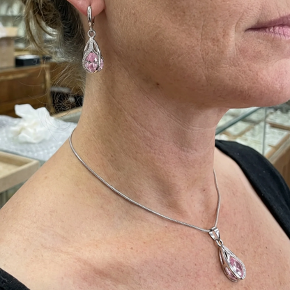 Parure Bijoux Rosalith Lumen Torsadée | Or Blanc