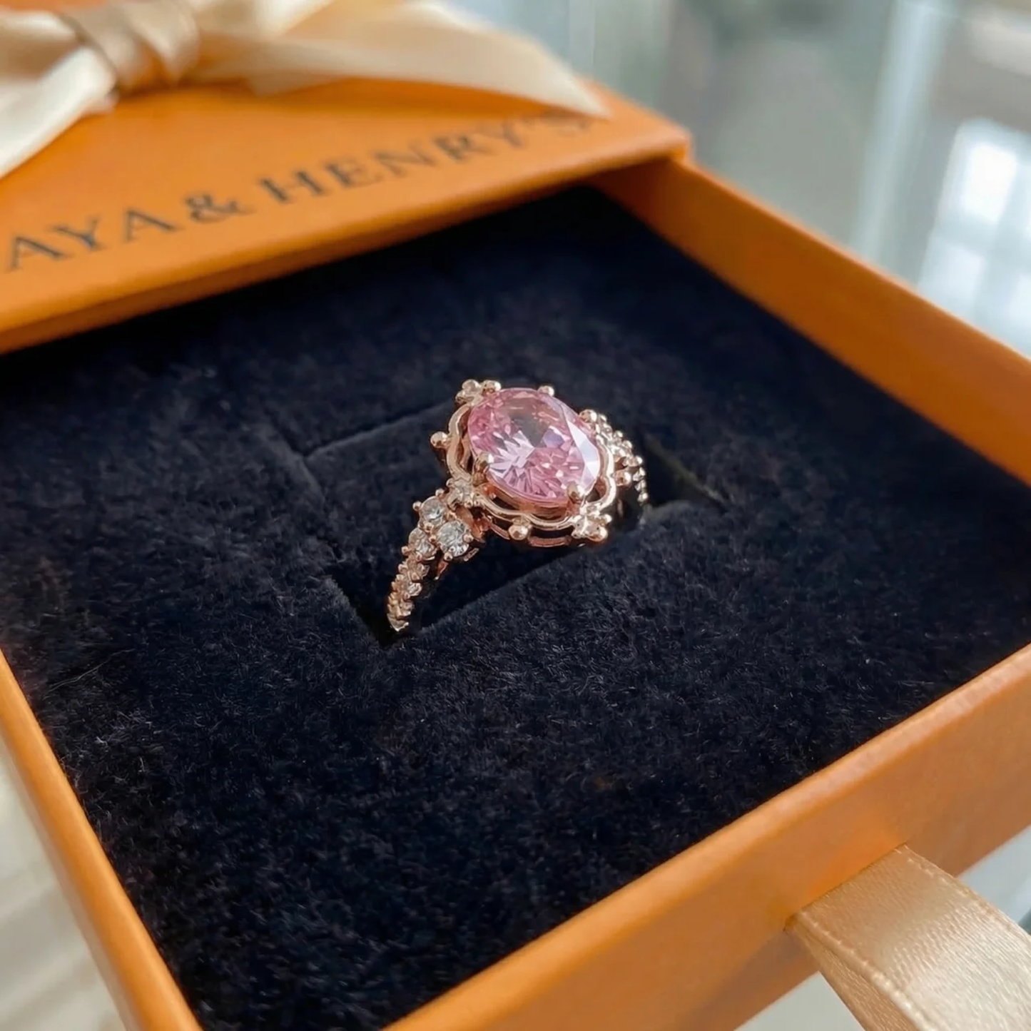 Bague Diadème Rosavelyn | Or Rose