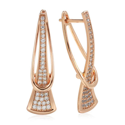 Boucles d'Oreilles Cristal Couches Rayonnantes | Or