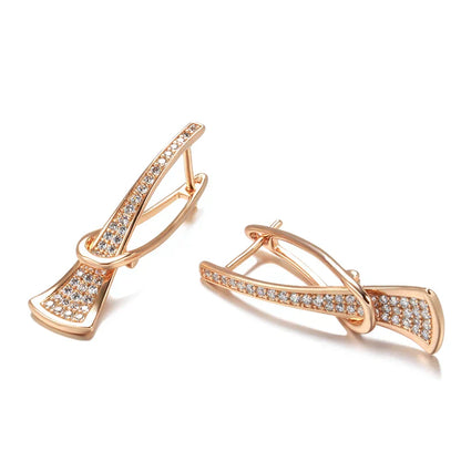Boucles d'Oreilles Cristal Couches Rayonnantes | Or