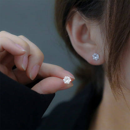 Boucles d'Oreilles Camille | Or Blanc