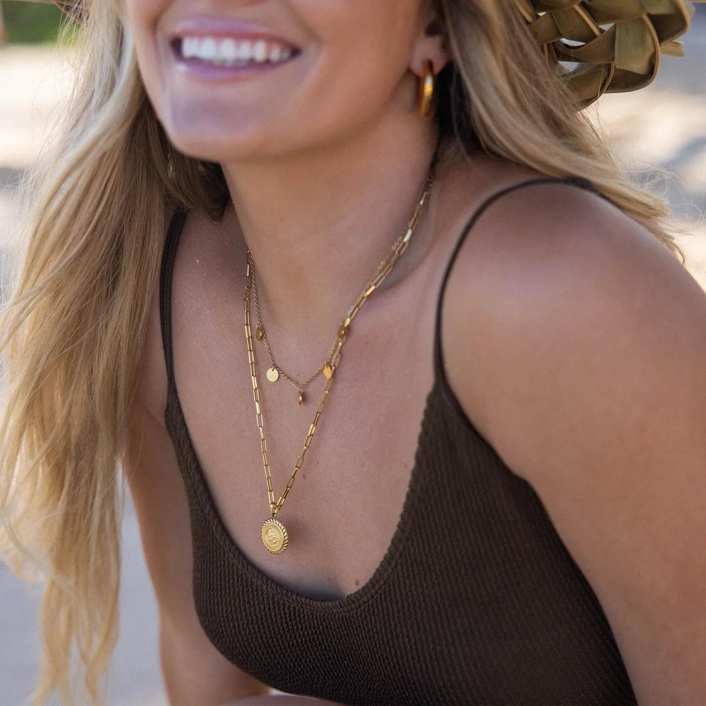 Collier Bouddha Funky | Or