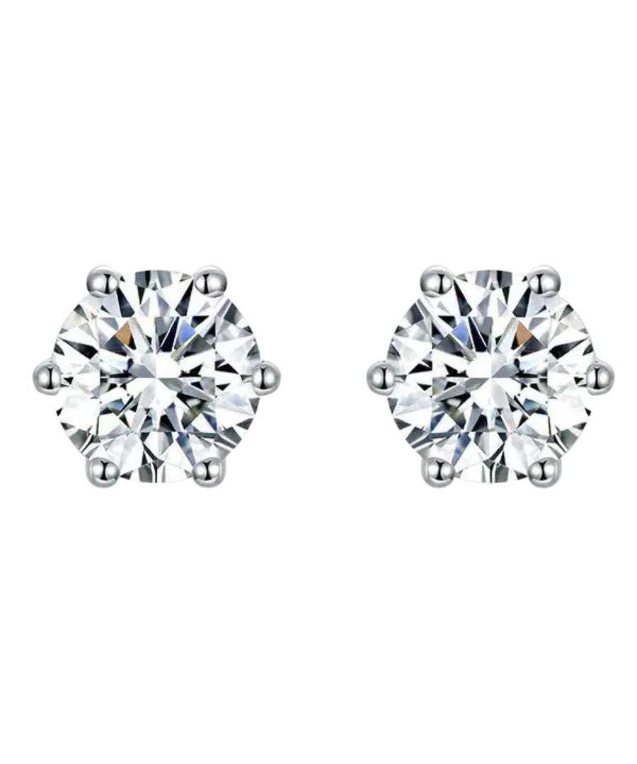 Boucles d'Oreilles Destinée | Or Blanc