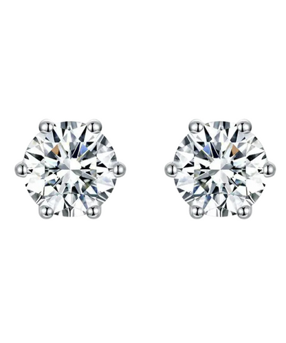 Boucles d'Oreilles Destinée | Or Blanc
