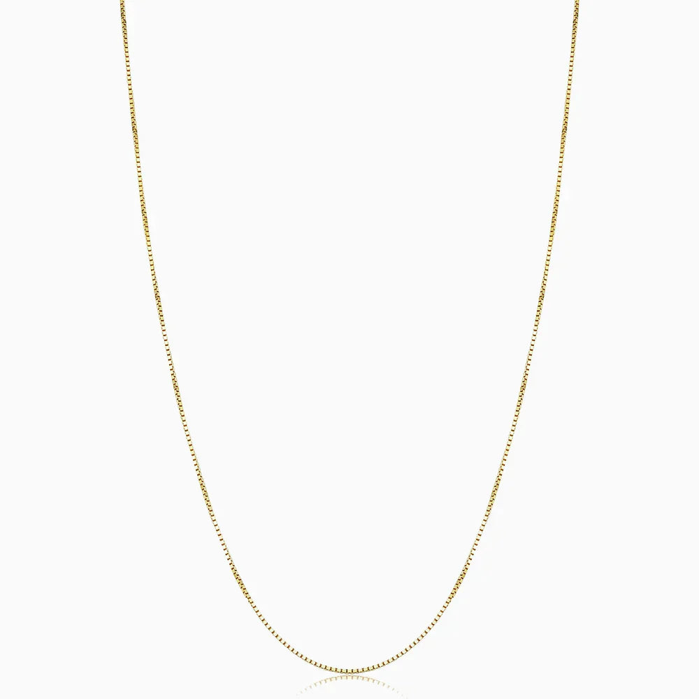 Collier Maille Carrée Bodega | Or Blanc
