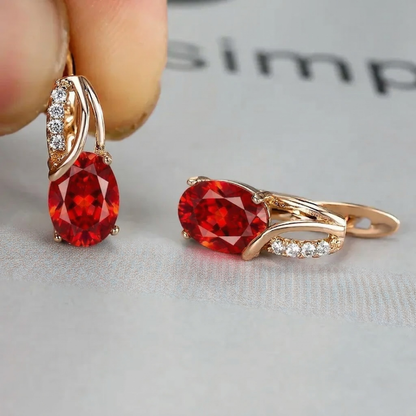 Boucles d'Oreilles Veressa Ruberine | Or