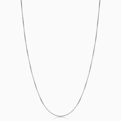 Collier Maille Carrée Bodega | Or Blanc