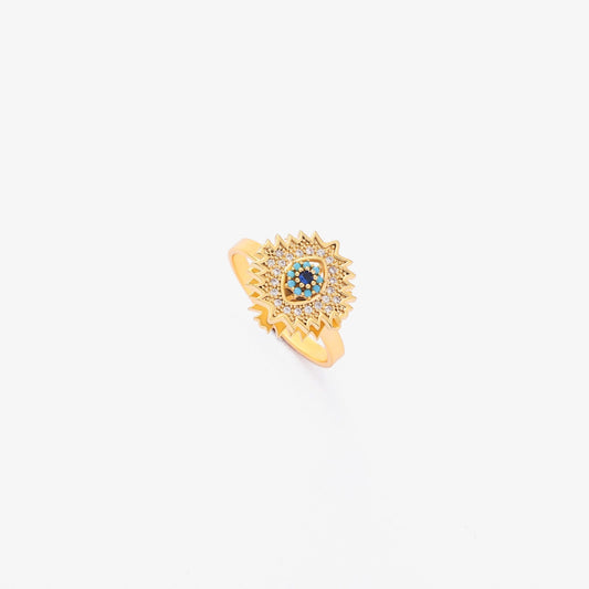 Bague Tournante Saphir Éclat de Soleil | Or