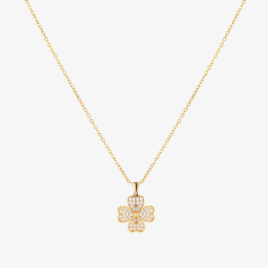 Collier Cœur Fleuri | Or