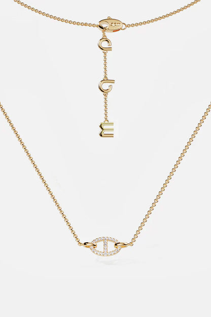 Collier Isla Marina | Or Blanc