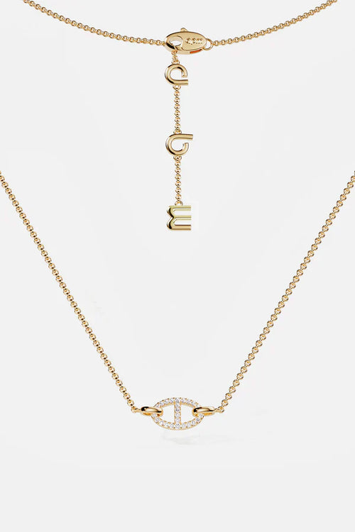 Collier Isla Marina | Or Blanc