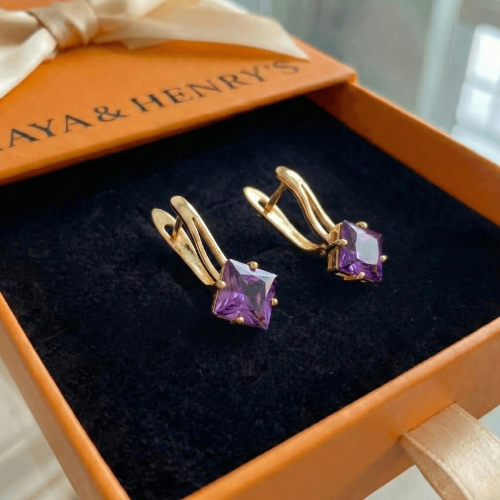 Boucles d'Oreilles Zephira Crownlight | Or Rose