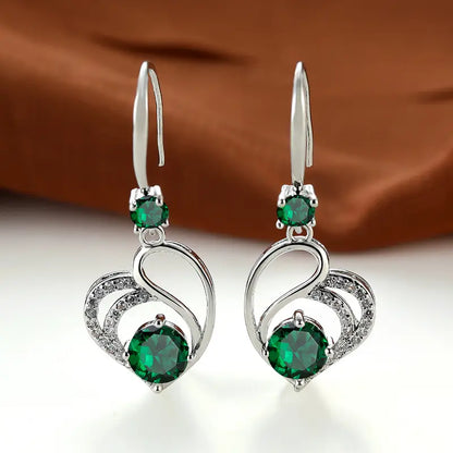 Boucles d'Oreilles Seraphina Duval | Or Blanc