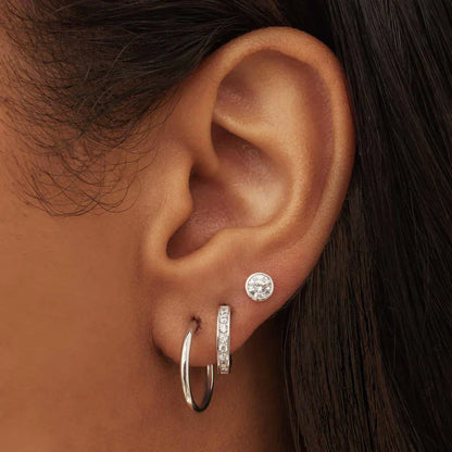 Boucles d'Oreilles Noémie Sorel | Or Blanc