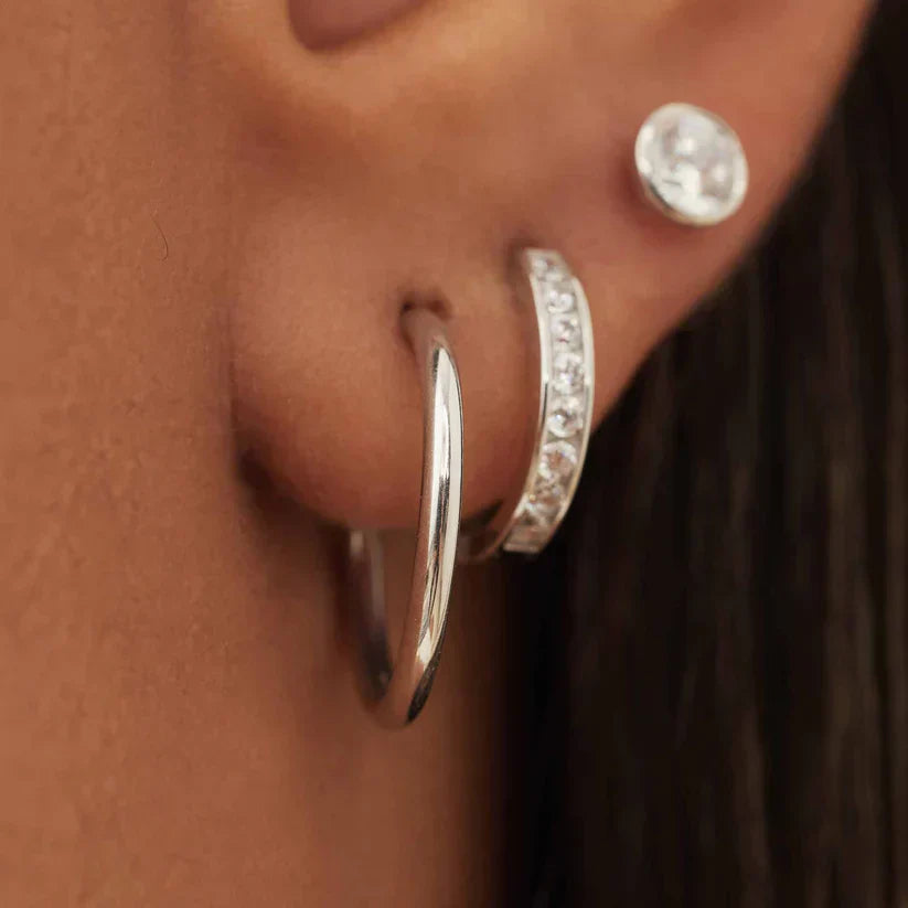 Boucles d'Oreilles Noémie Sorel | Or Blanc