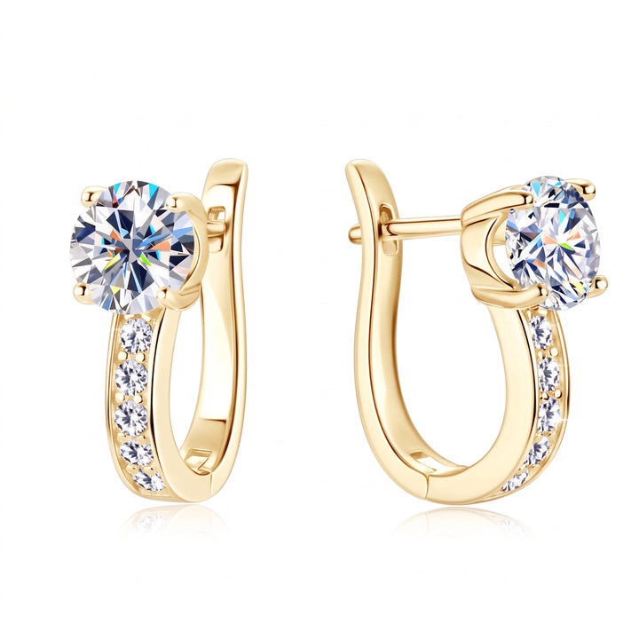 Boucles d'Oreilles Créoles Canal | Or