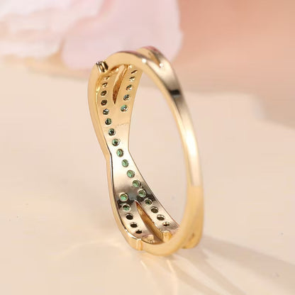 Bague Flow Émeraude | Or