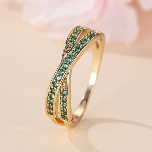 Bague Flow Émeraude | Or