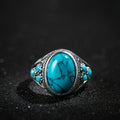 Bague Pierre Bleue Nomade | Or Blanc