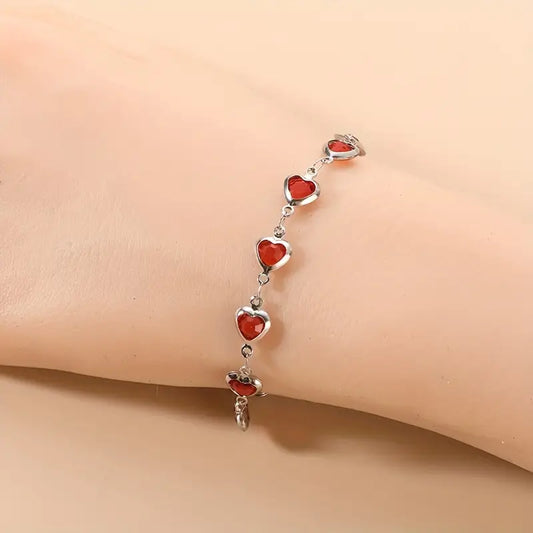 Bracelet Ophelyra Garnetelle | Or Blanc