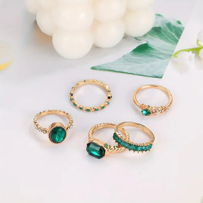 Parure de Bagues Émeraude Exquise Zarina | Or
