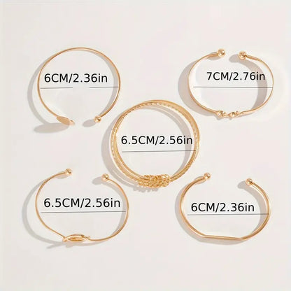 Parure Bracelets Nœuds Élégants | Or