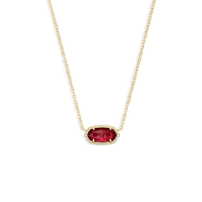 Collier Ovale Classique Rubis | Or