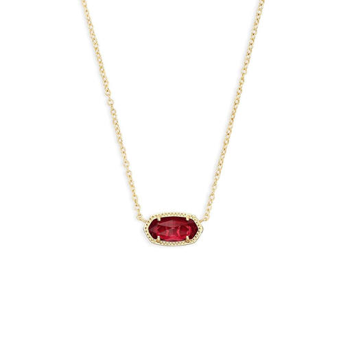 Collier Ovale Classique Rubis | Or