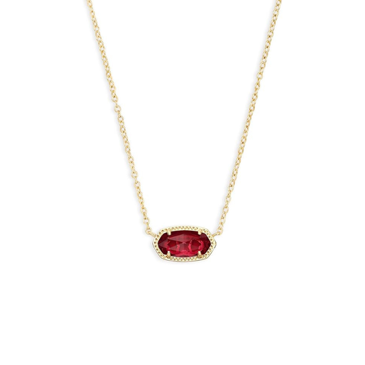 Collier Ovale Classique Rubis | Or