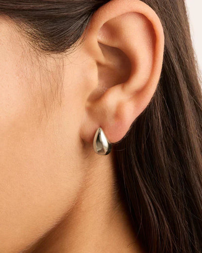 Boucles d'Oreilles Pendantes Mato | Or Blanc