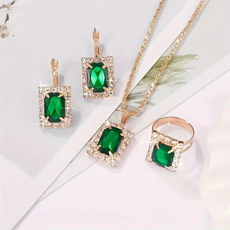 Parure Sylvara Greenveil | Or Blanc