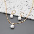 Parure Bijoux Perle Nacrée Grâce Dorée | Or