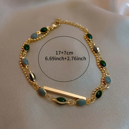 Bracelet Duo Olivia Moss | Or