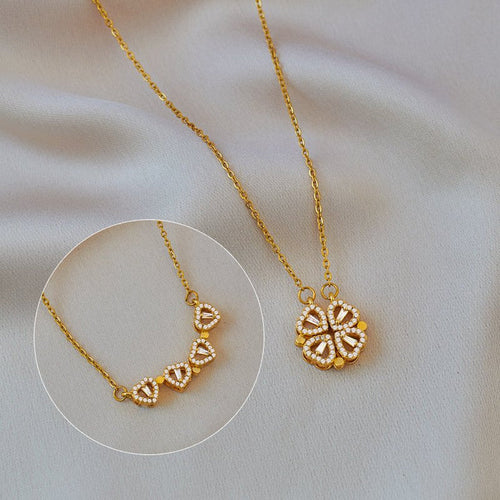 Collier Amora Quadrifolia | Or Blanc