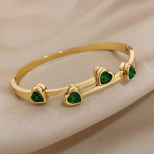 Bracelet Cœur Verde | Or