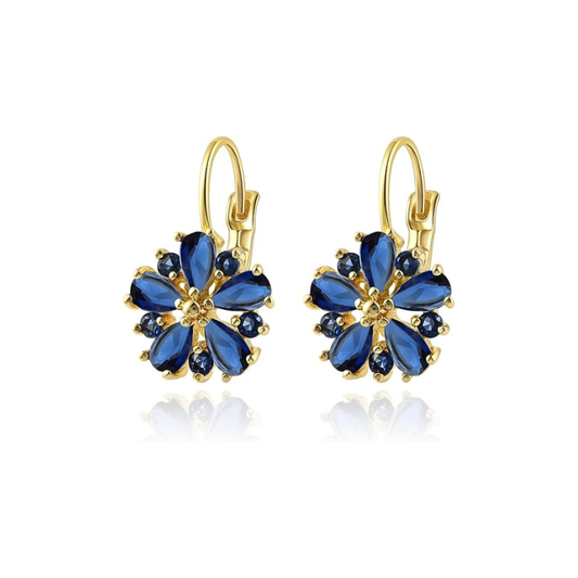 Boucles d'Oreilles Fleur Calina | Or