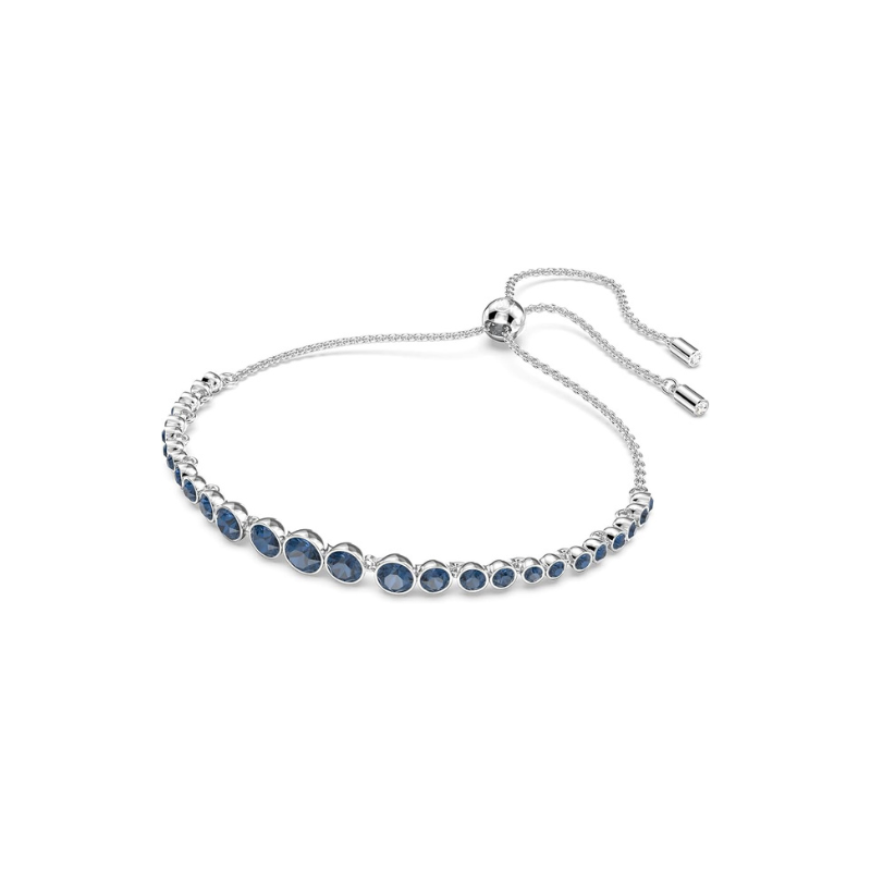 Bracelet Tennis Saphir Taille Ronde | Or Blanc