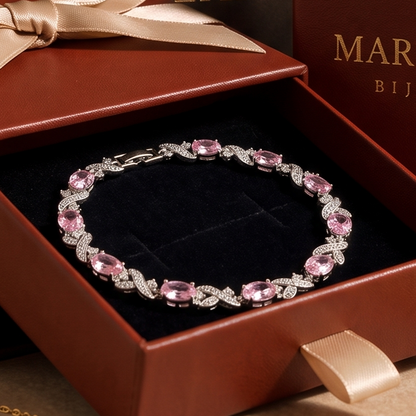 Bracelet Giada Rosalyth | Or Blanc