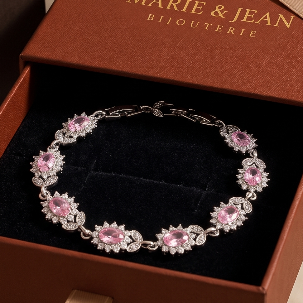 Bracelet Iridessa Pinkthorn | Or Blanc
