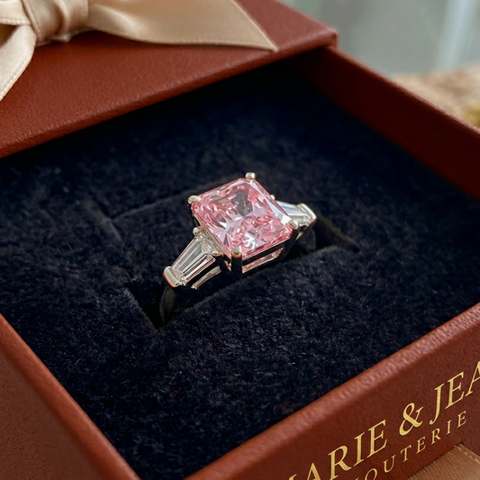 Bague Rose Verve | Or Blanc