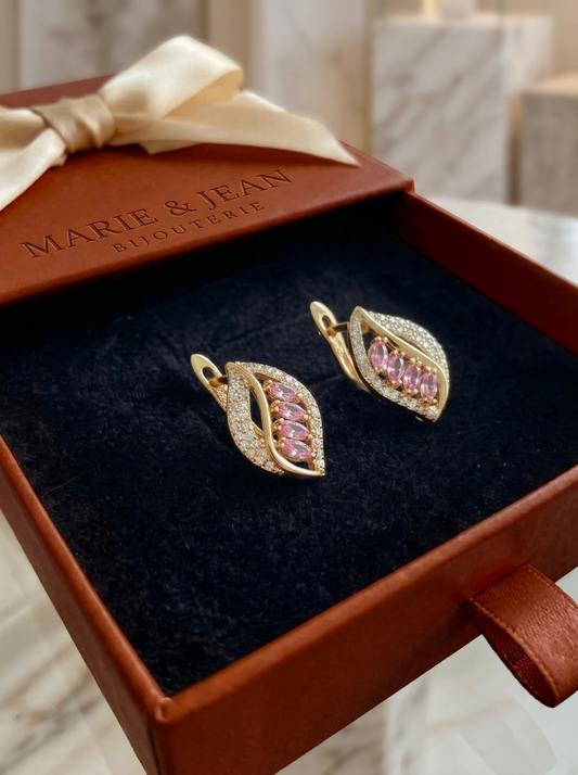 Boucles d'Oreilles Isola Blushlune | Or