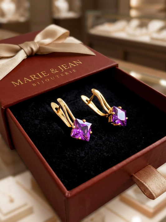 Boucles d'Oreilles Zephira Crownlight | Or Rose