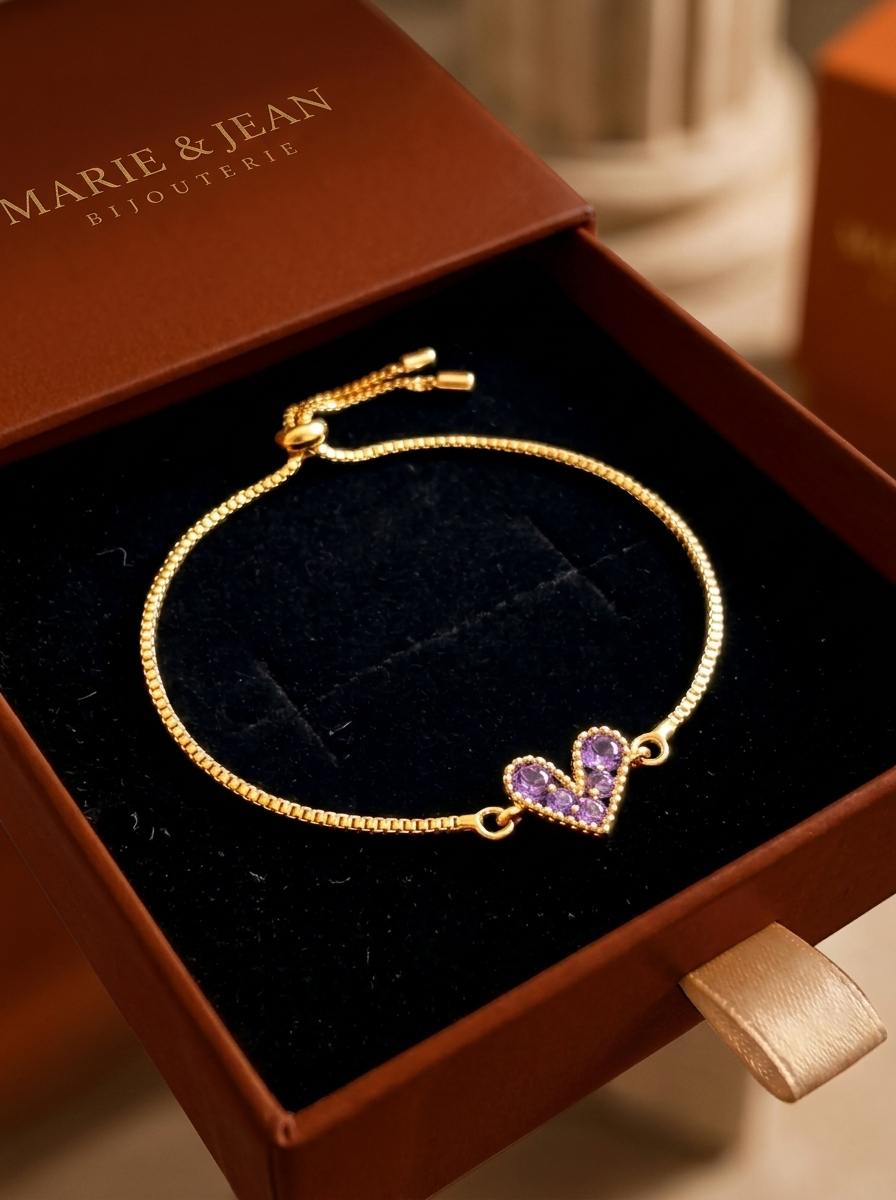Bracelet Amour Lilas | Or