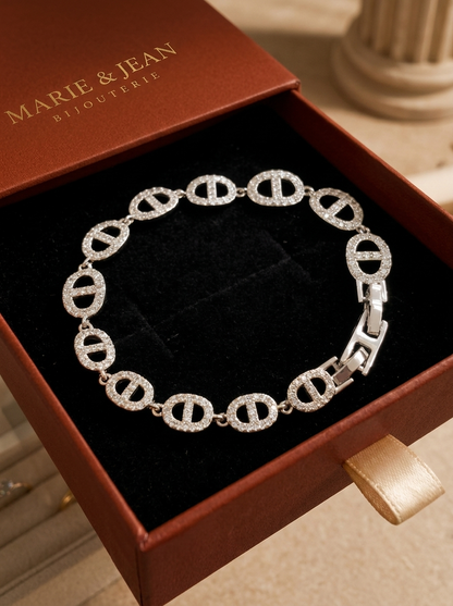 Bracelet Isla Marina | Or Blanc