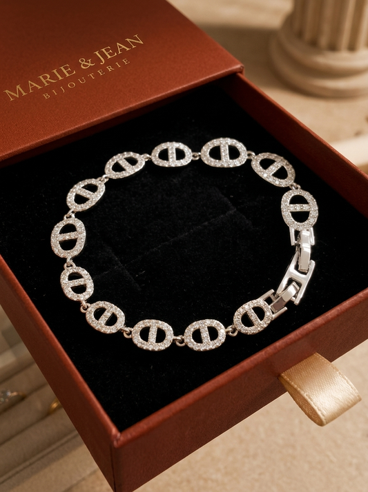 Bracelet Isla Marina | Or Blanc
