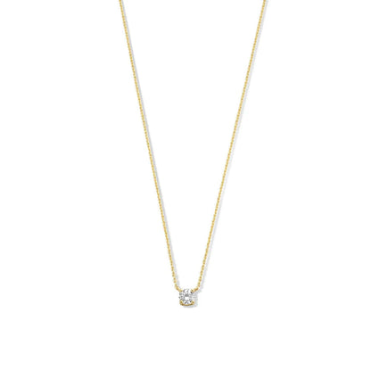 Collier Pierre Moissanite Cléa | Or