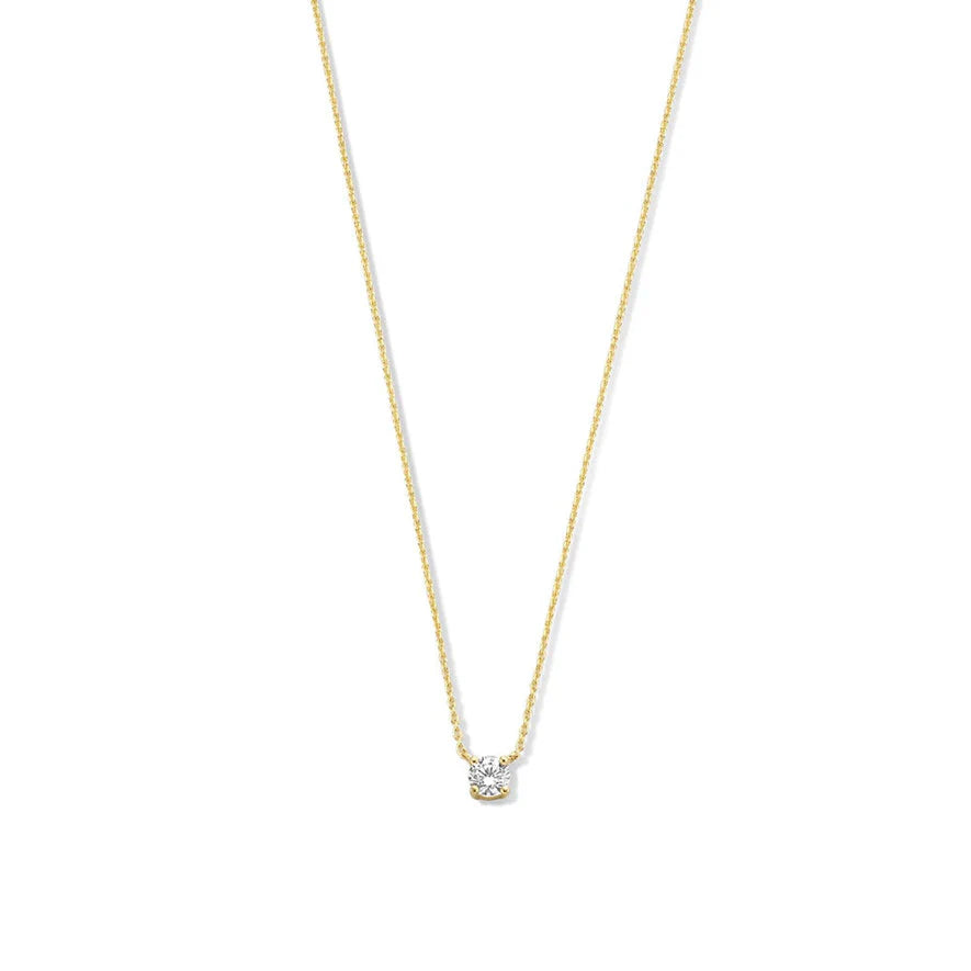 Collier Pierre Moissanite Cléa | Or