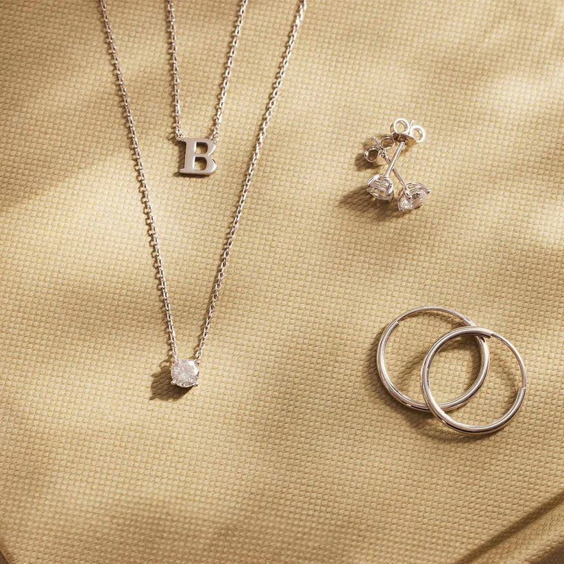 Collier Pierre Cléa | Or Blanc